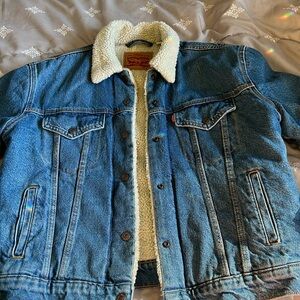 Vintage new Levi jeans lined jacket size Large